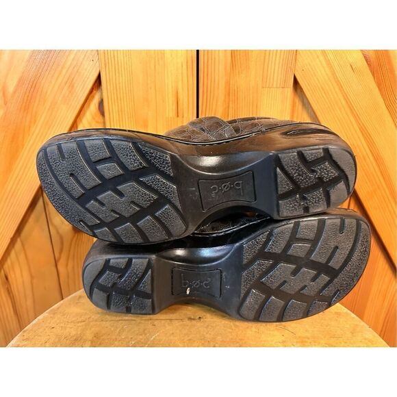 BOC Born Peggy Gray Croc Skin Embossed Slip On Wedge Clog Women Size 9 - Picture 7 of 8